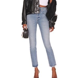 AGOLDE Riley High-Rise Straight Crop